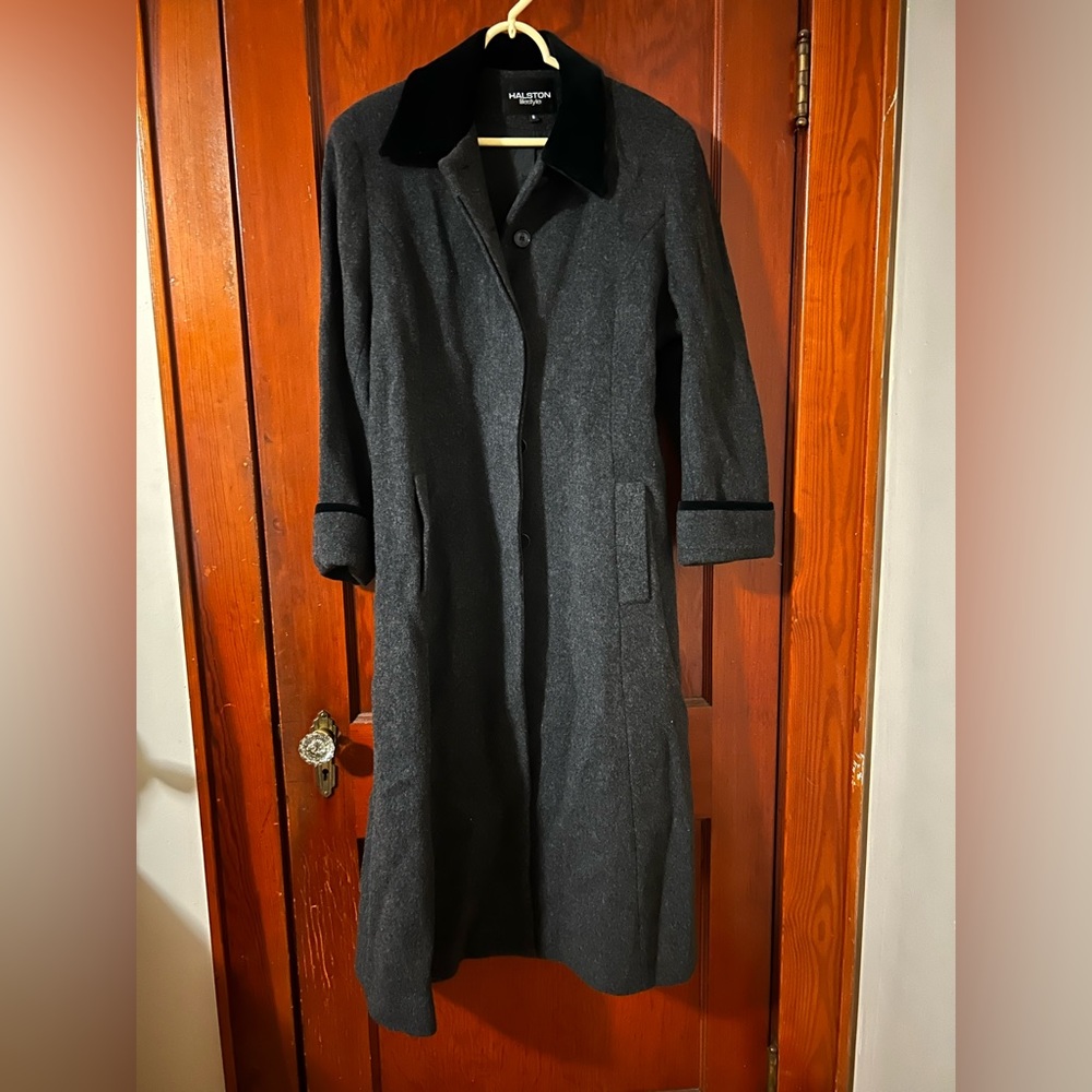 Halston Long Women’s Wool Jacket